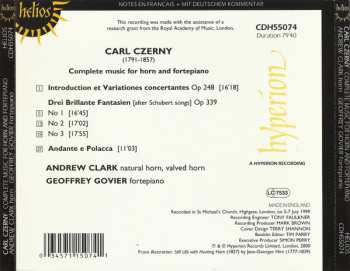 CD Carl Czerny: Complete Music For Horn And Fortepiano