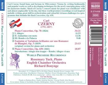 CD English Chamber Orchestra: Piano Concertinos, Opp. 78 And 650