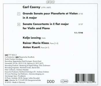 CD Carl Czerny: Violin Sonatas