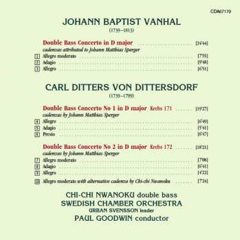 CD Johann Baptist Vanhal: Double Bass Concerto
