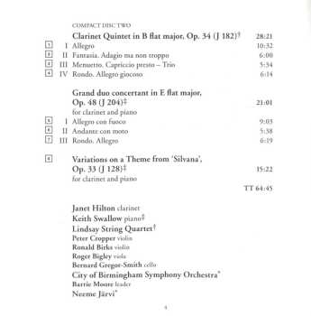 2CD City Of Birmingham Symphony Orchestra: Complete Works For Clarinet