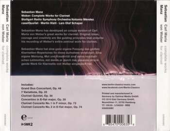 2CD Carl Maria von Weber: Complete Works For Clarinet