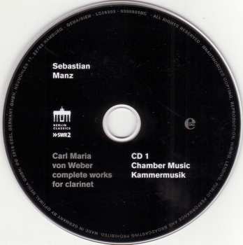 2CD Carl Maria von Weber: Complete Works For Clarinet