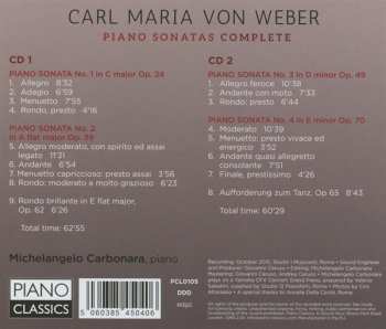 2CD Carl Maria von Weber: Weber: Complete Piano Sonatas