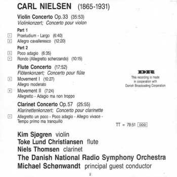 CD Danmarks Radios Symfoniorkester: The Complete Concertos: Violin Concerto Op. 33 / Clarinet Concerto Op. 57 / Flute Concerto