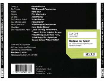 CD Carl Orff: Oedipus Der Tyrann