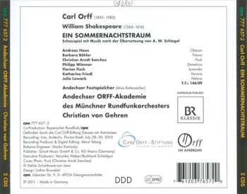 2CD Carl Orff: Ein Sommernachtstraum