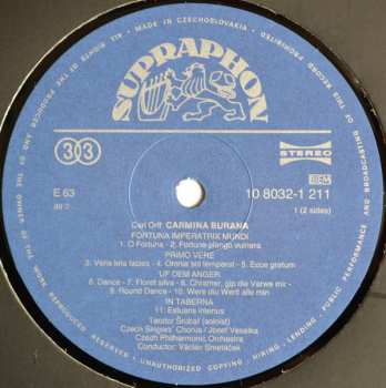 LP Carl Orff: Carmina Burana