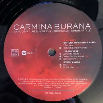 2LP Berliner Philharmoniker: Carmina Burana
