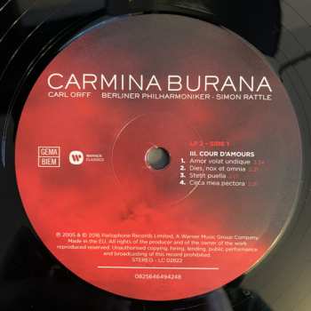 2LP Berliner Philharmoniker: Carmina Burana
