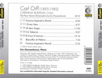 CD Carl Orff: Carmina Burana (The Piano Version)