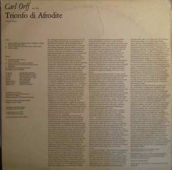 LP Carl Orff: Trionfo Di Afrodite