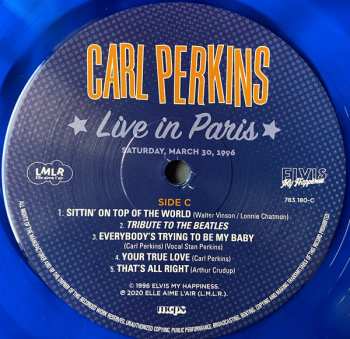 2LP/SP Carl Perkins: Live In Paris LTD | CLR