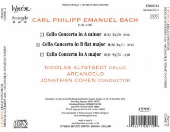 CD Carl Philipp Emanuel Bach: Cello Concertos