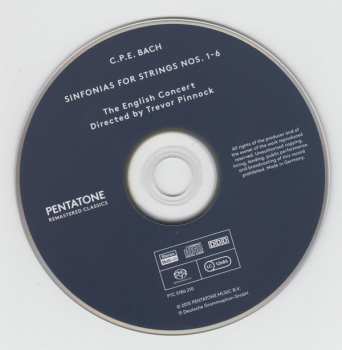 SACD Carl Philipp Emanuel Bach: Sinfonias For Strings Nos. 1-6