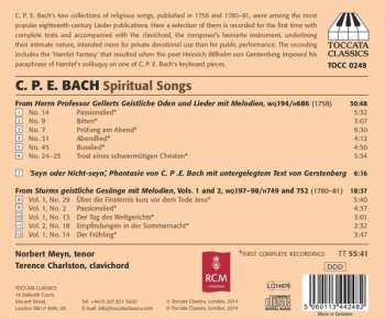 CD Carl Philipp Emanuel Bach: Spiritual Songs; Fantasia In C Minor