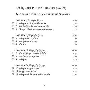 CD Carl Philipp Emanuel Bach: Probestücke