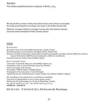 CD Carl Philipp Emanuel Bach: Probestücke