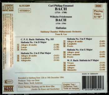 CD Wilhelm Friedemann Bach: Sinfonias, Wq. 183, Nos. 1 - 4 / Sinfonia In F Major