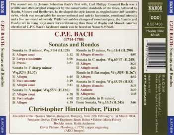 CD Carl Philipp Emanuel Bach: Sonatas And Rondos