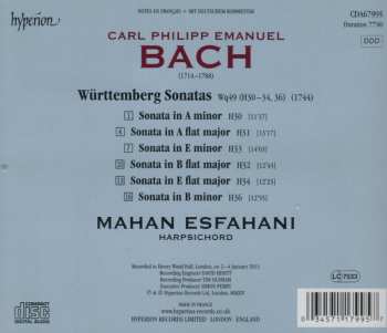 CD Carl Philipp Emanuel Bach: Württemberg Sonatas (Wq 49)
