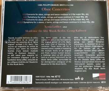 CD Carl Philipp Emanuel Bach: Oboe Concertos, Symphonies Wq. 180 & 181
