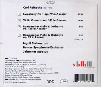 CD Carl Reinecke: Symphony No 1 - Violin Concerto - Romances