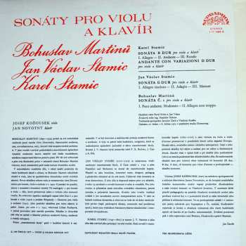 LP Bohuslav Martinů: Sonáty Pro Violu A Klavír