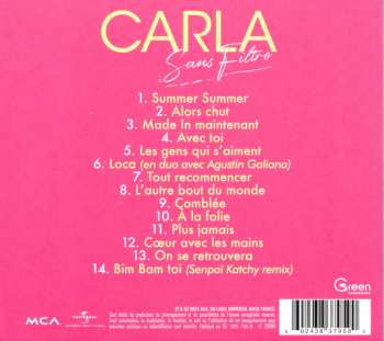CD Carla Lazzari: Sans Filtre