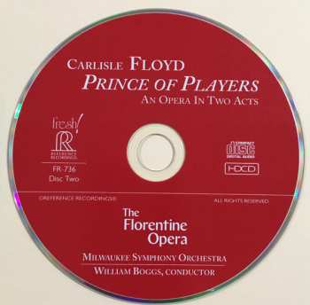 2CD Kate Royal: Prince Of Players: An Opera In Two Acts