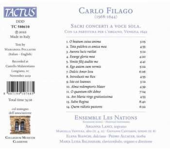 CD Ensemble Les Nations: Sacri Concerti A Voce Sola, 1642 