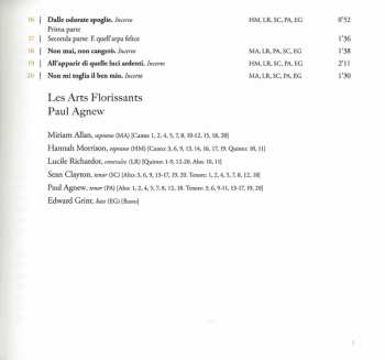 2CD Les Arts Florissants: Madrigali (Libri Primo & Secondo)