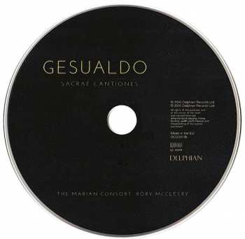 CD Carlo Gesualdo: Sacrae Cantiones