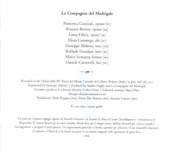 CD Carlo Gesualdo: Sesto Libro Di Madrigali 1611