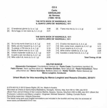 7CD/Doos Carlo Gesualdo: The Complete Madrigals