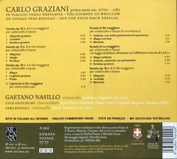 CD Luca Guglielmi: Graziani: Sonate A Violoncello Solo E Basso
