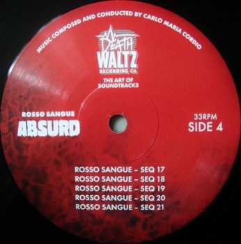 2LP Carlo Maria Cordio: Absurd (Rosso Sangue) LTD