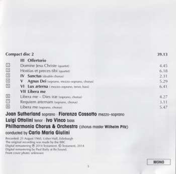 2CD Giuseppe Verdi: Messa Da Requiem