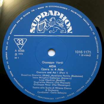 3LP/Doos Orchestra Del Teatro Alla Scala: Aida (Opera In 4 Acts, Historical Recording) (3xLP + BOX + BOOKLET)
