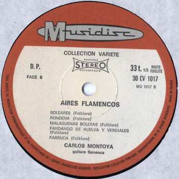 LP Carlos Montoya: Aires Flamenco