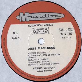 LP Carlos Montoya: Aires Flamenco