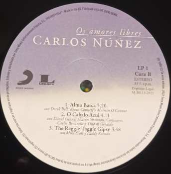 2LP Carlos Núñez: Os Amores Libres