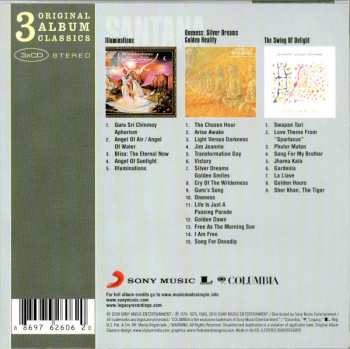 3CD/Doos Carlos Santana: 3 Original Album Classics