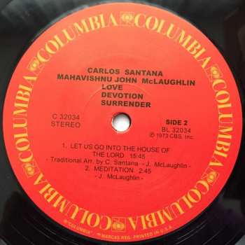 LP Carlos Santana: Love Devotion Surrender LTD