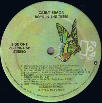 LP Carly Simon: Boys In The Trees