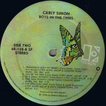 LP Carly Simon: Boys In The Trees