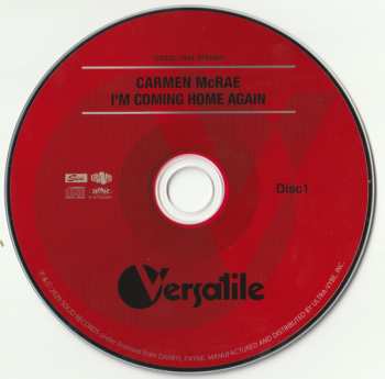 2CD Carmen McRae: I'm Coming Home Again LTD | DIGI