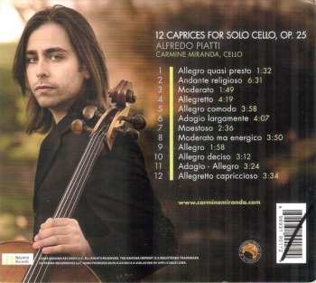 CD Carmine Miranda: Piatti: 12 Caprices For Solo Cello