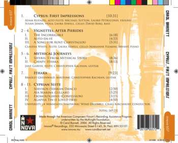 CD Carol Barnett: Cyprus, First Impressions