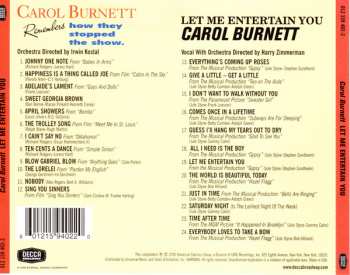 CD Carol Burnett: Carol Burnett Remembers How They Stopped The Show. / Let Me Entertain You: Carol Burnett Sings